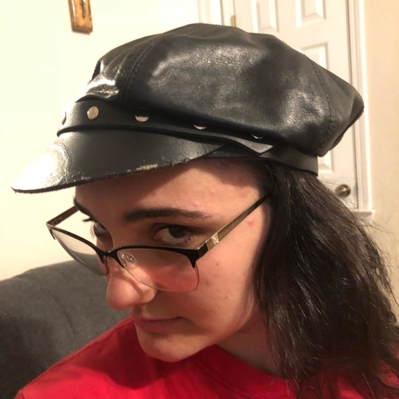 All leather hat - Picture 2 of 5